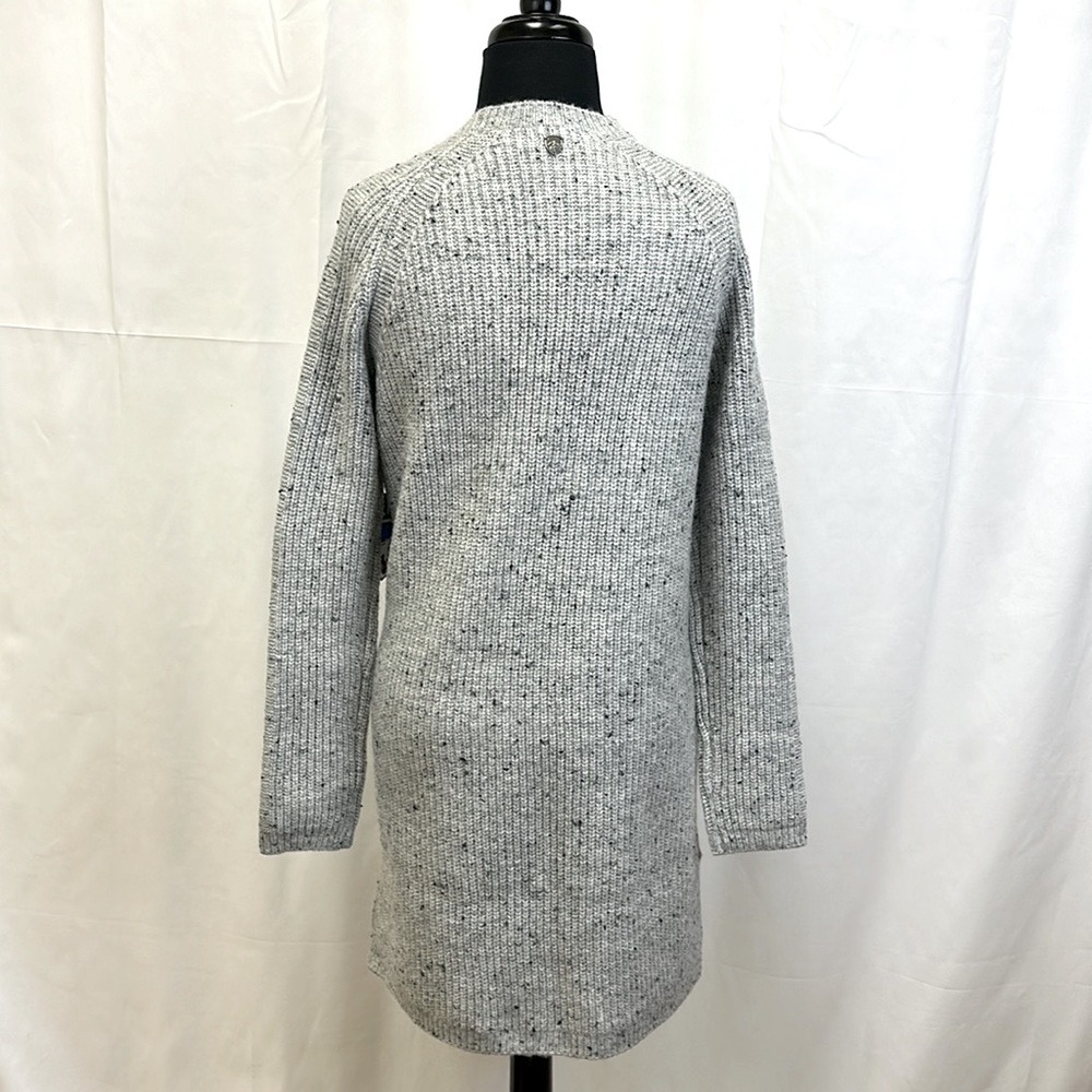 Kuhl Light Gray Open-Front Ribbed Cardigan - Picture 3 of 5